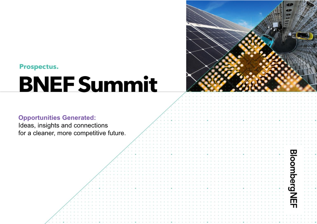 Bloomberg NEF Summits