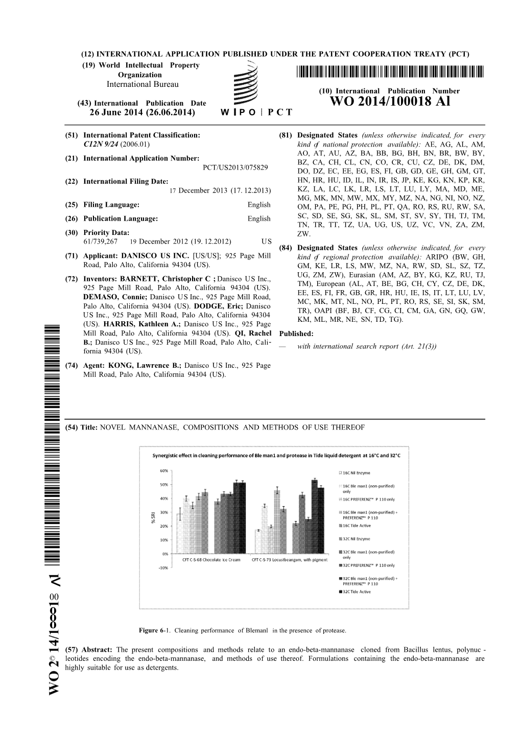 WO 2014/100018 Al 26 June 2014 (26.06.2014) W P O P C T
