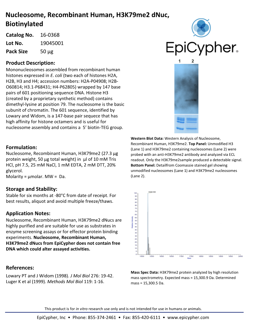 16-0368 Technical Data Sheet