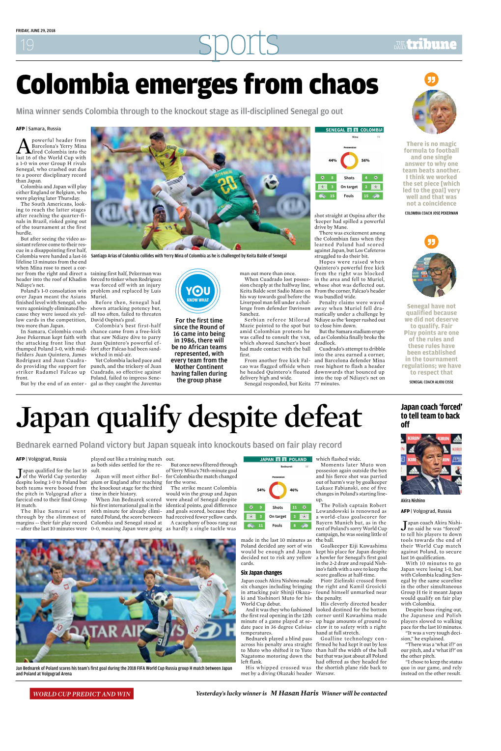 Japan Qualify Despite Defeat