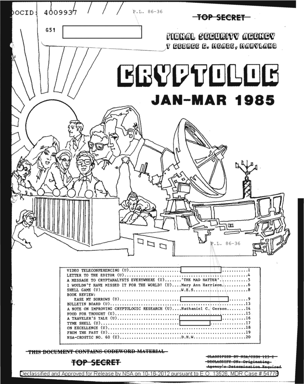 IBCE~L1ul!Jc1l!JI] JAN-MAR 1985