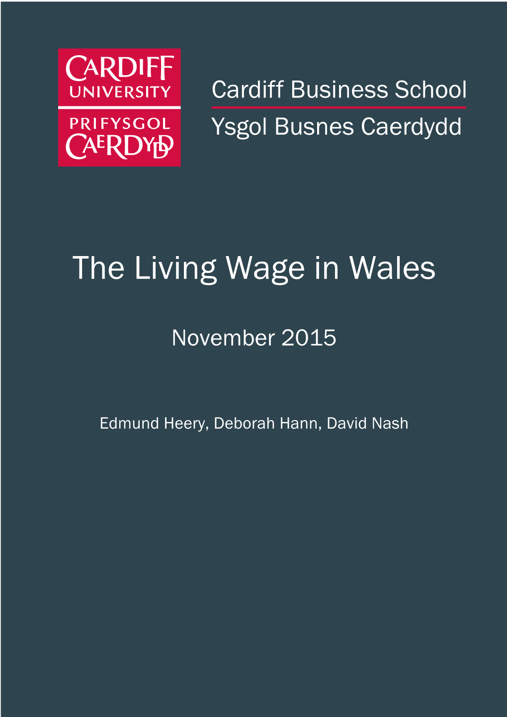 The Living Wage in Wales