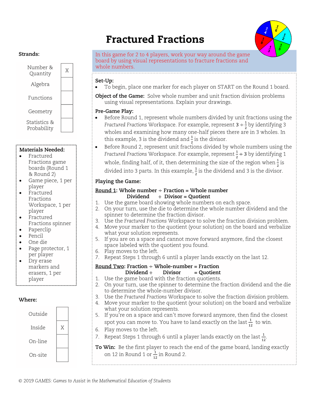 Fractured Fractions