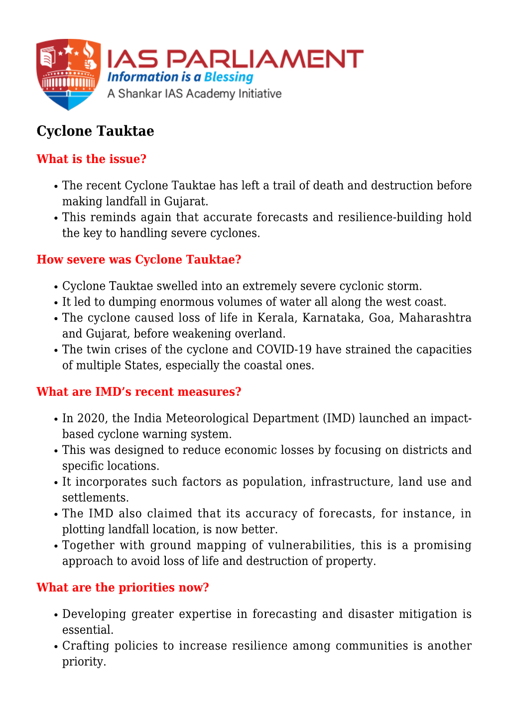 Cyclone Tauktae