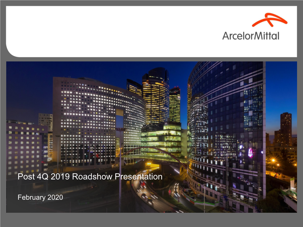 Post 4Q 2019 Roadshow Presentation