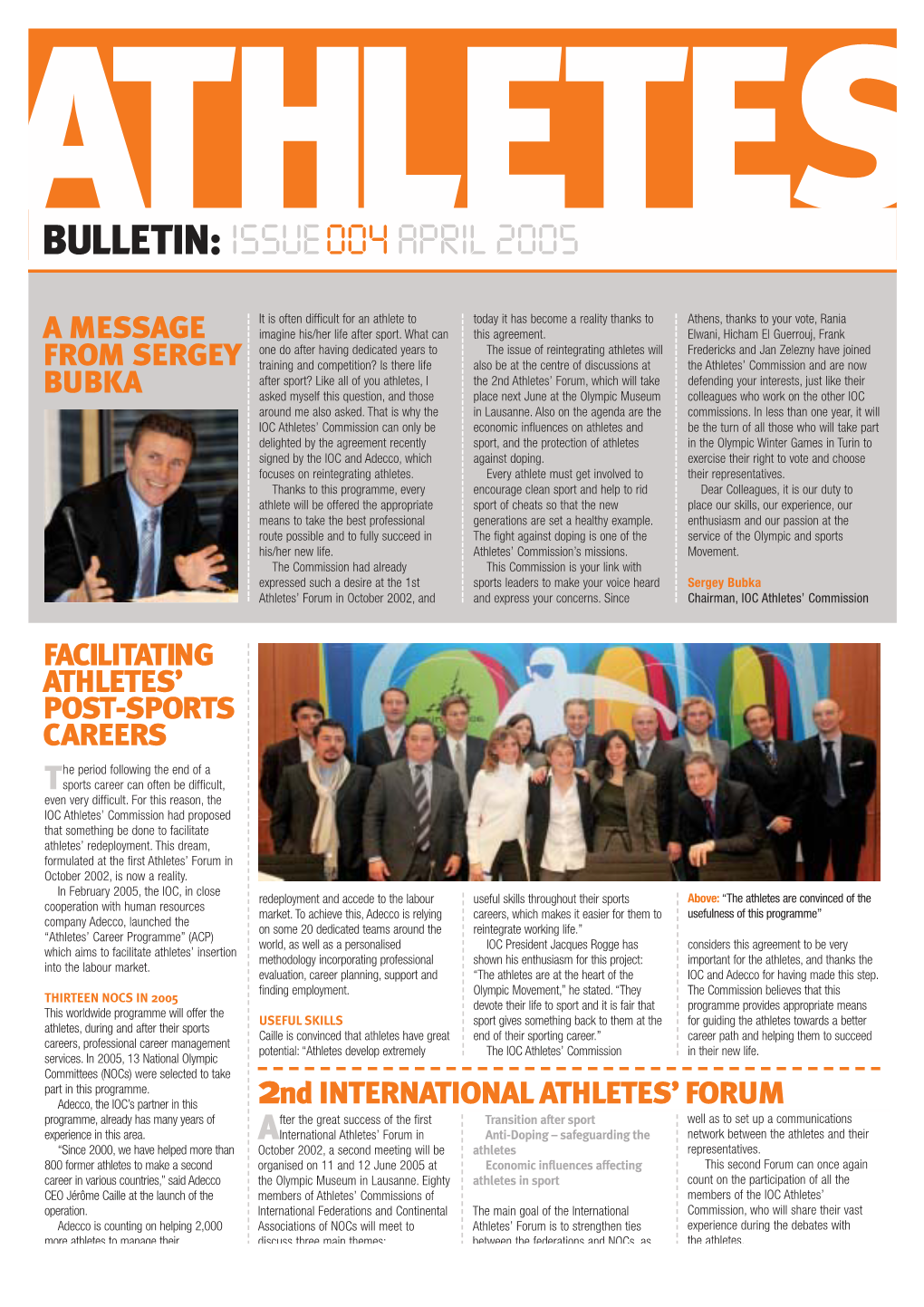 Athletes Bulletin 7