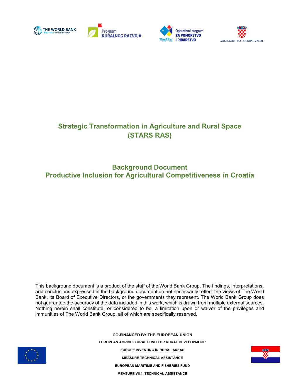 Strategic Transformation in Agriculture and Rural Space (STARS RAS)