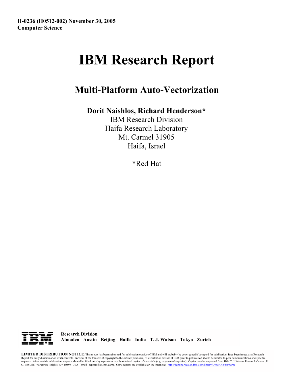 Multi-Platform Auto-Vectorization