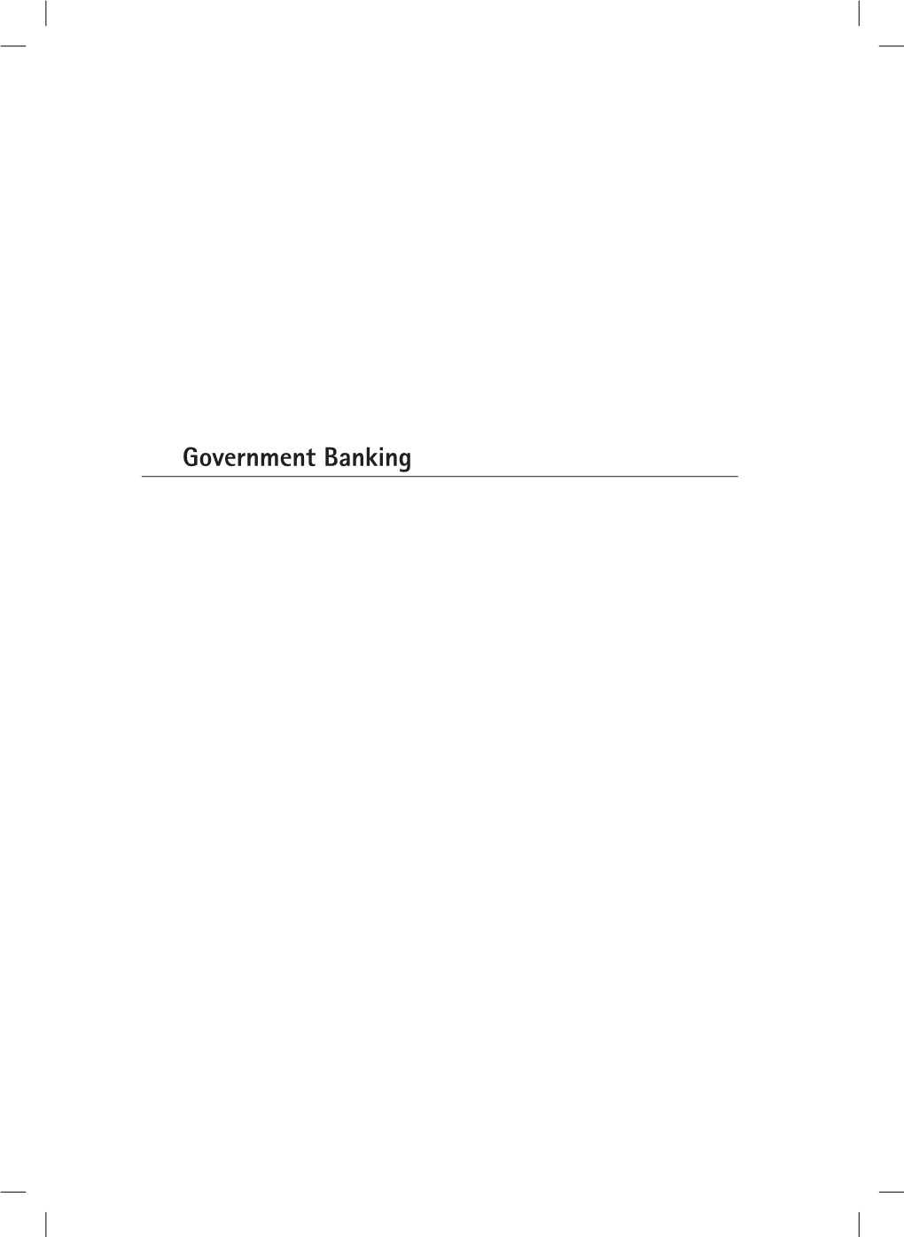 Government Banking