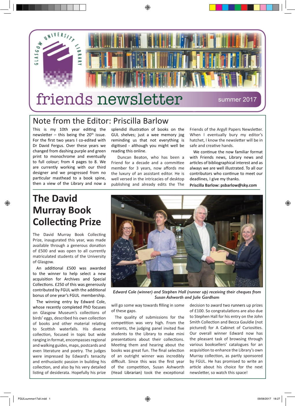 Friends Newsletter