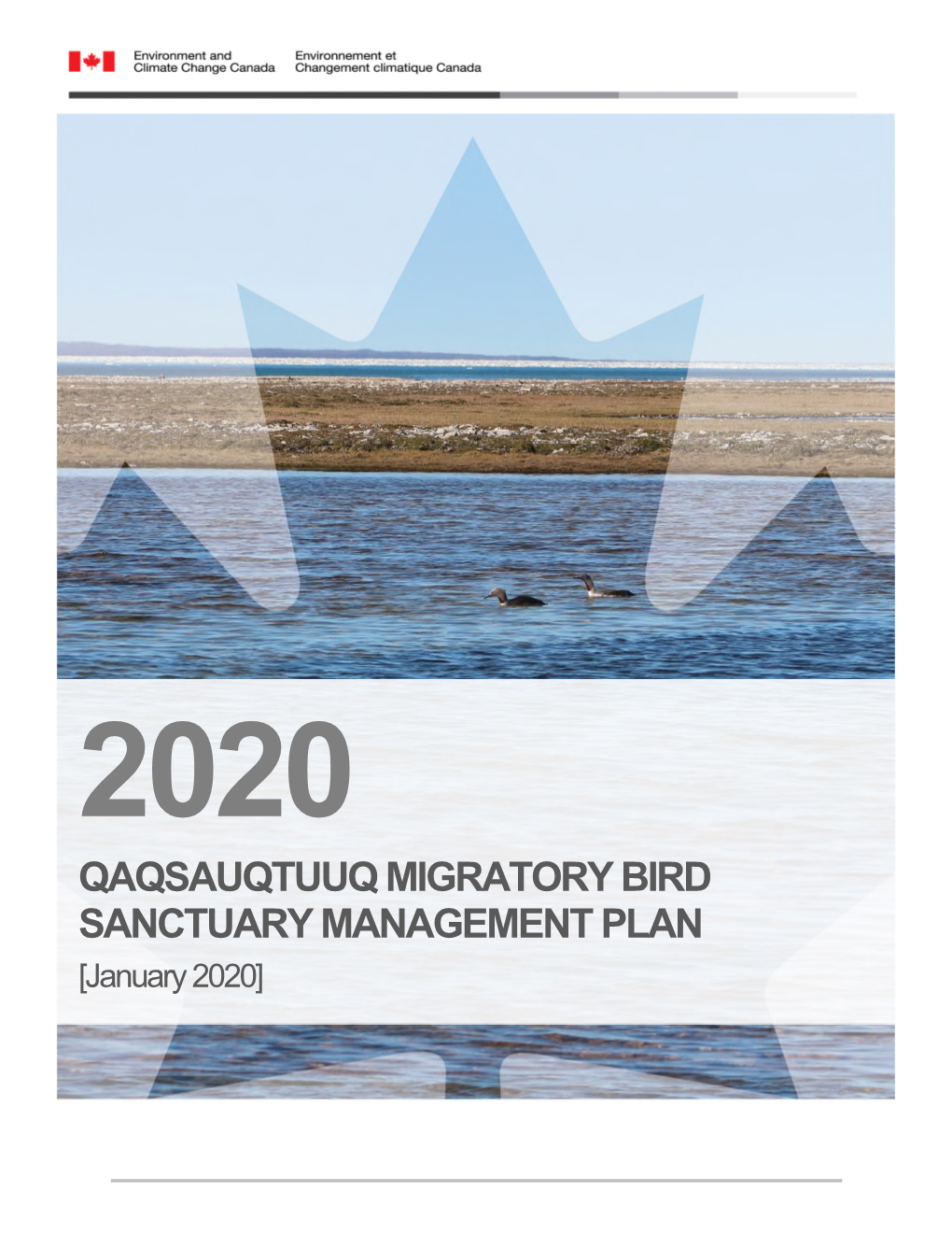 QAQSAUQTUUQ MIGRATORY BIRD SANCTUARY MANAGEMENT PLAN [January 2020] Acknowledgements