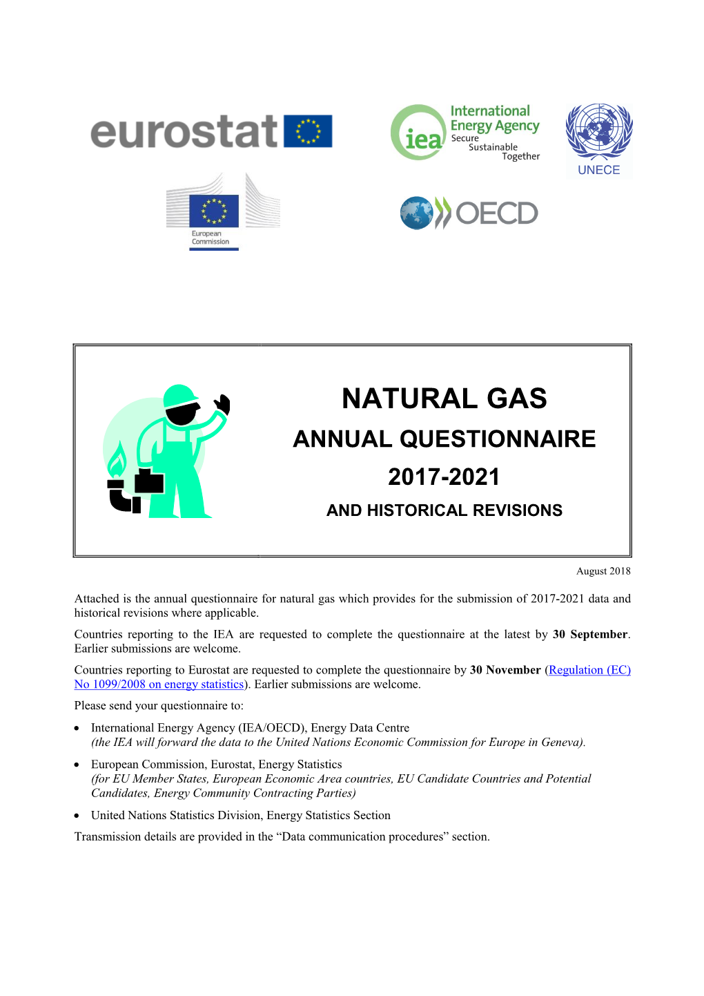 Natural Gas Annual Questionnaire 2017-2021