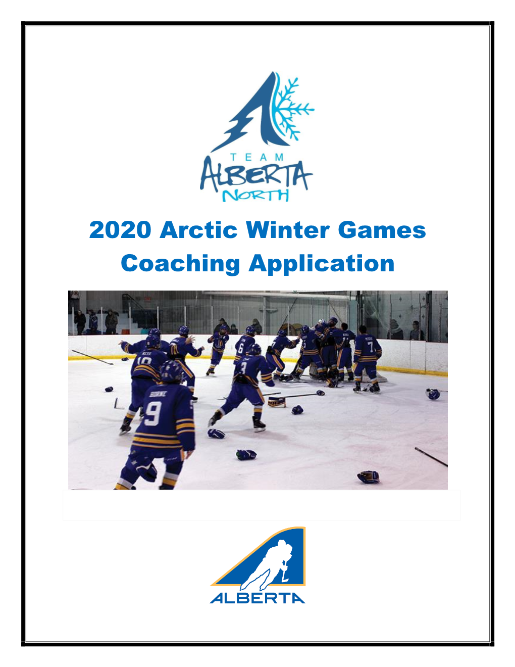 2020 Arctic Winter Games Coaching Application