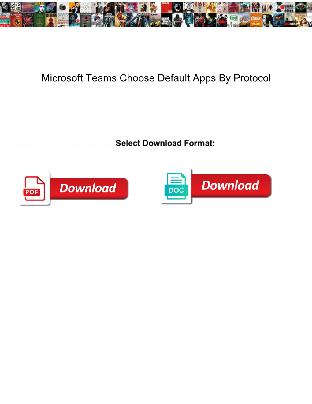 Microsoft Teams Choose Default Apps by Protocol