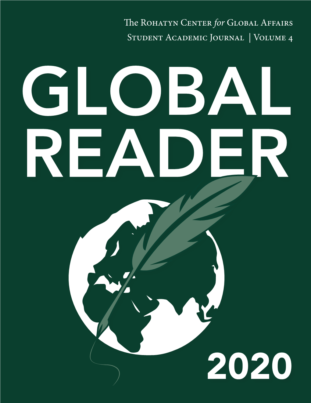 Global Reader Volume 4 | 2020