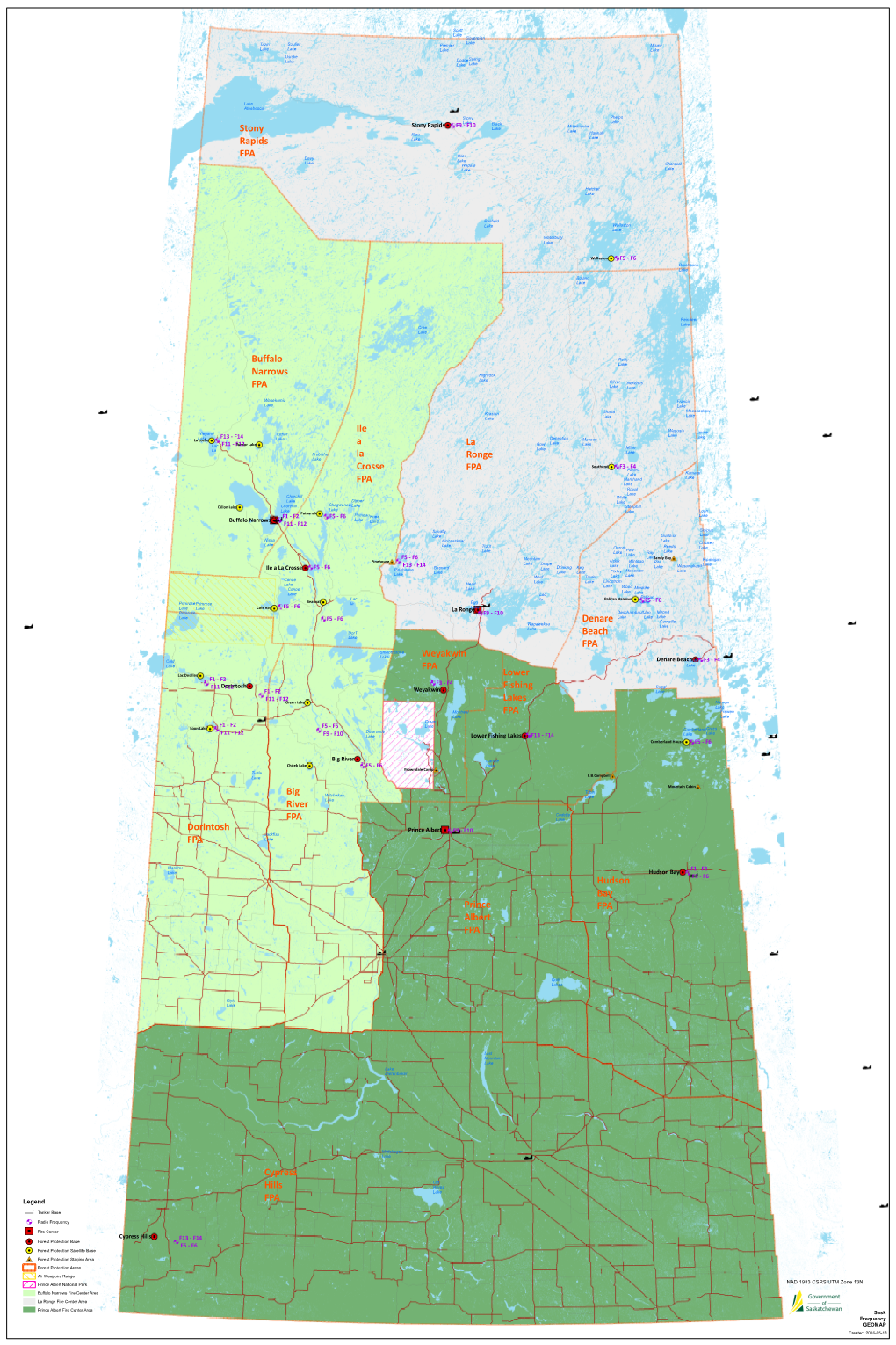 Cypress Hills FPA Stony Rapids FPA La Ronge FPA Hudson Bay FPA