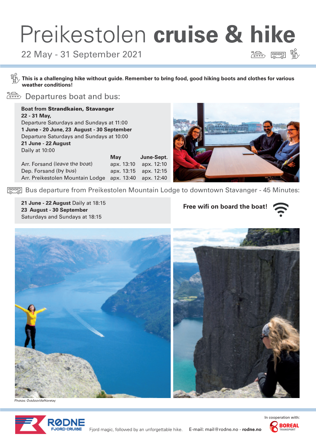 Preikestolen Cruise & Hike