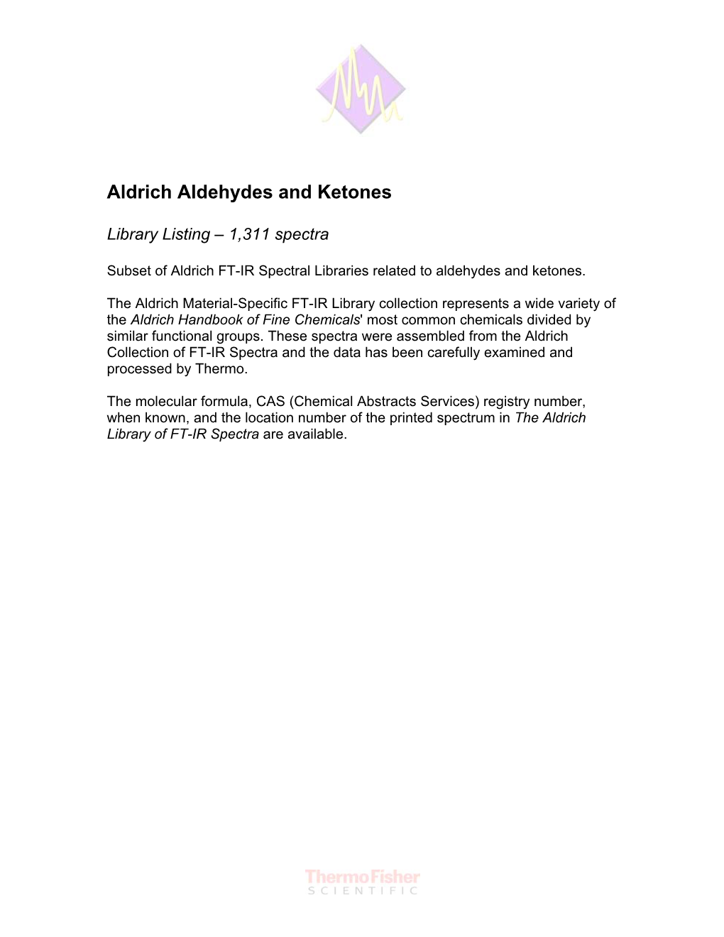 Aldrich Aldehydes and Ketones