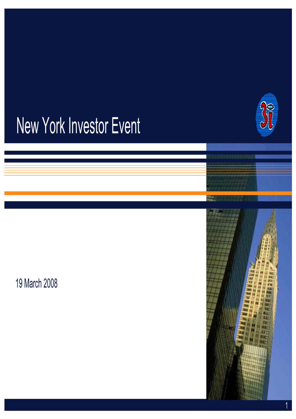 New York Investor Event