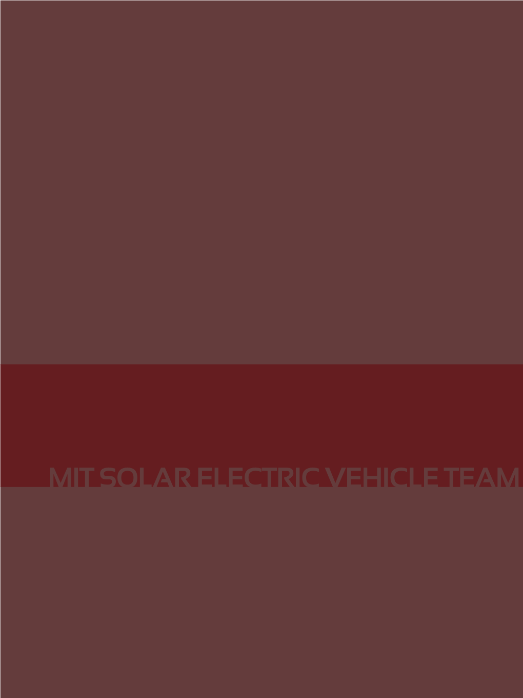 Mit Solar Electric Vehicle Team