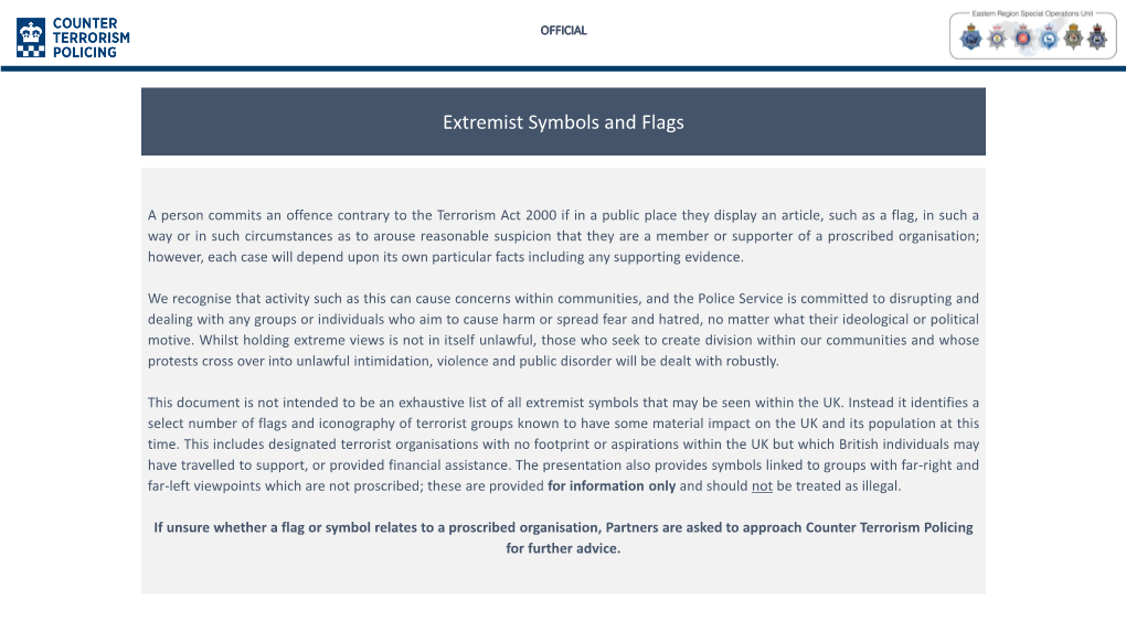 Extremist Symbols and Flags