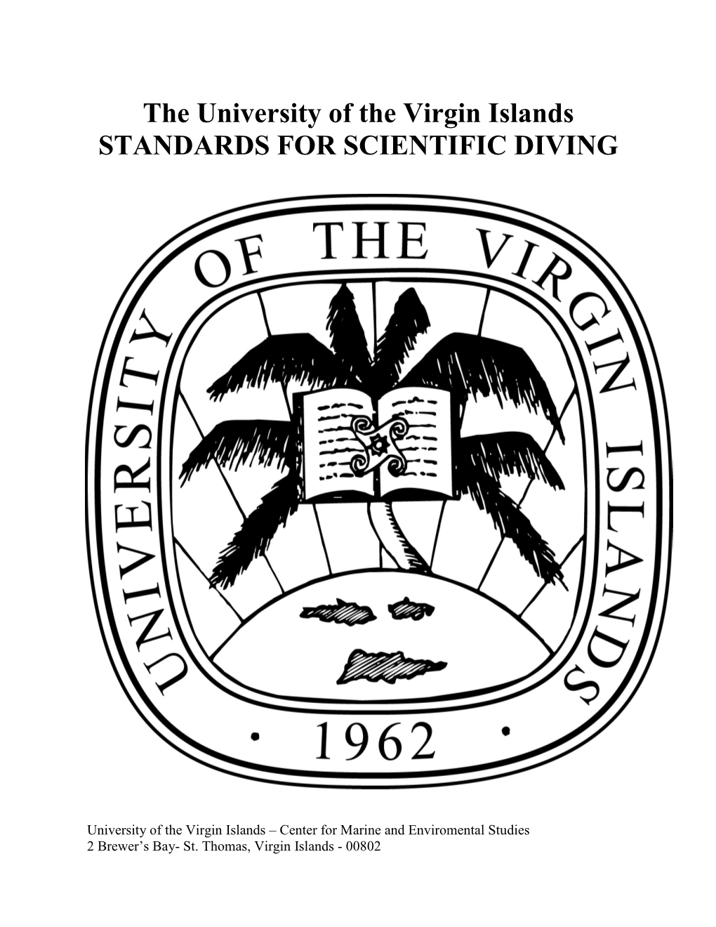 UVI Scientific Diving Manual