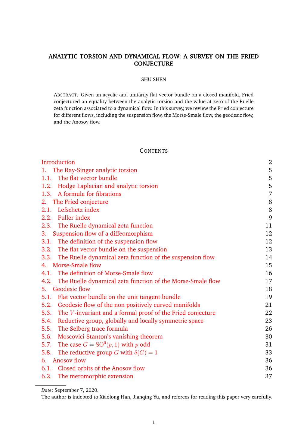 Analytic Torsion and Dynamical Flow: a Survey on the Fried Conjecture