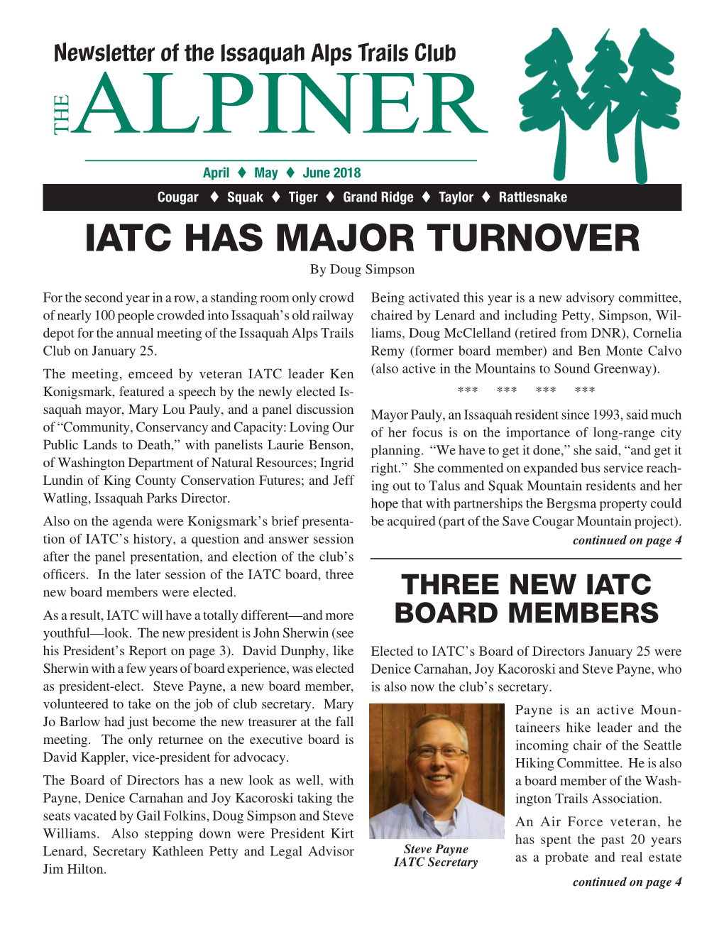 Iatc Has Major Turnover