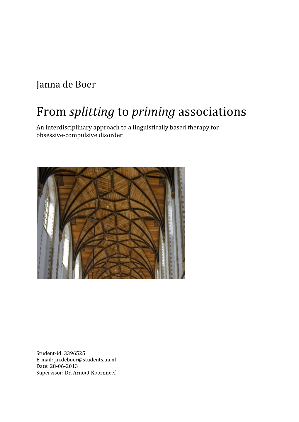 From Splitting to Priming Associations