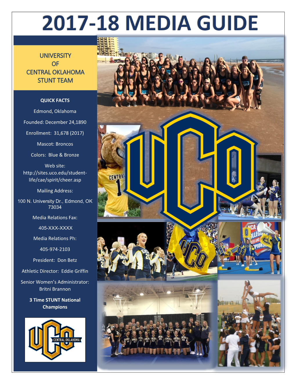 University of Central Oklahoma Stunt Team