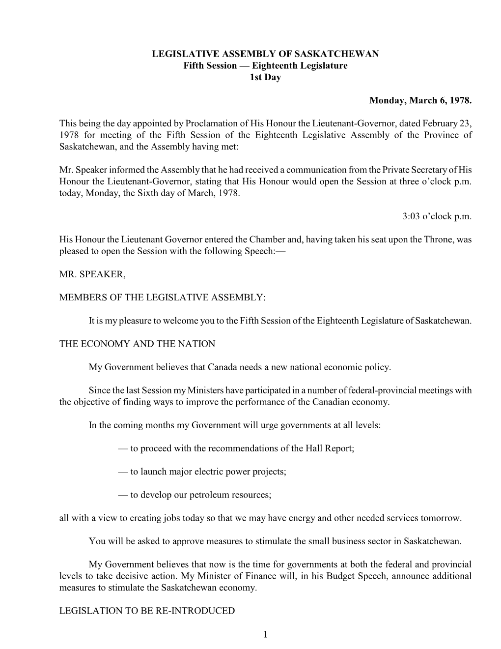 Hansard in Order to Honor the Fact That Here Was One of the People in the Late Sixties Who Served As One of French Ancestry in This Community