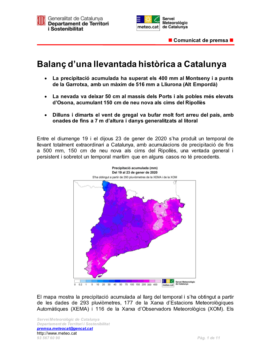 Balanç D'una Llevantada Històrica a Catalunya