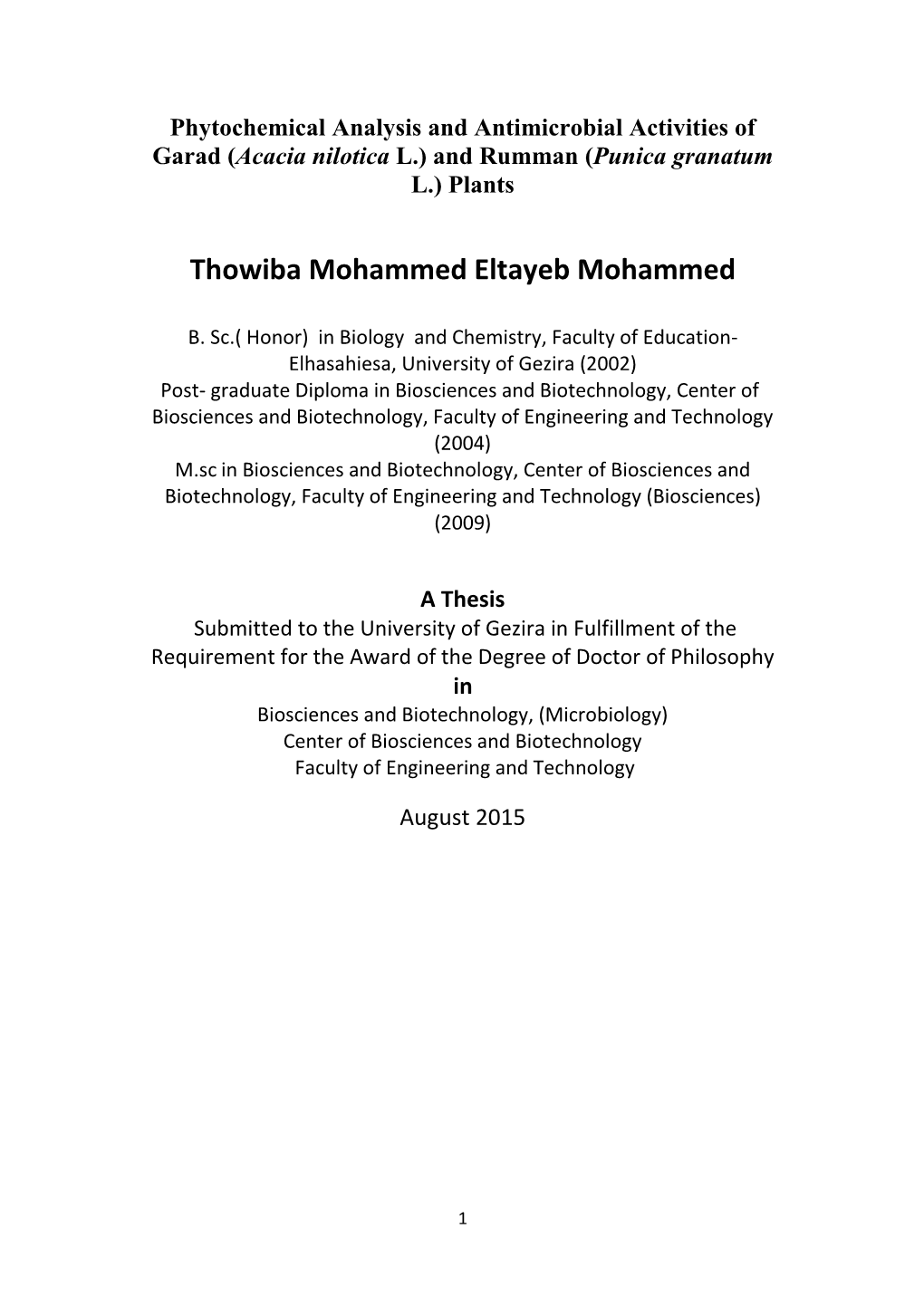 Thowiba Mohammed Eltayeb Mohammed