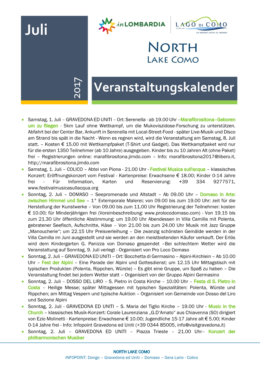 Veranstaltungskalender