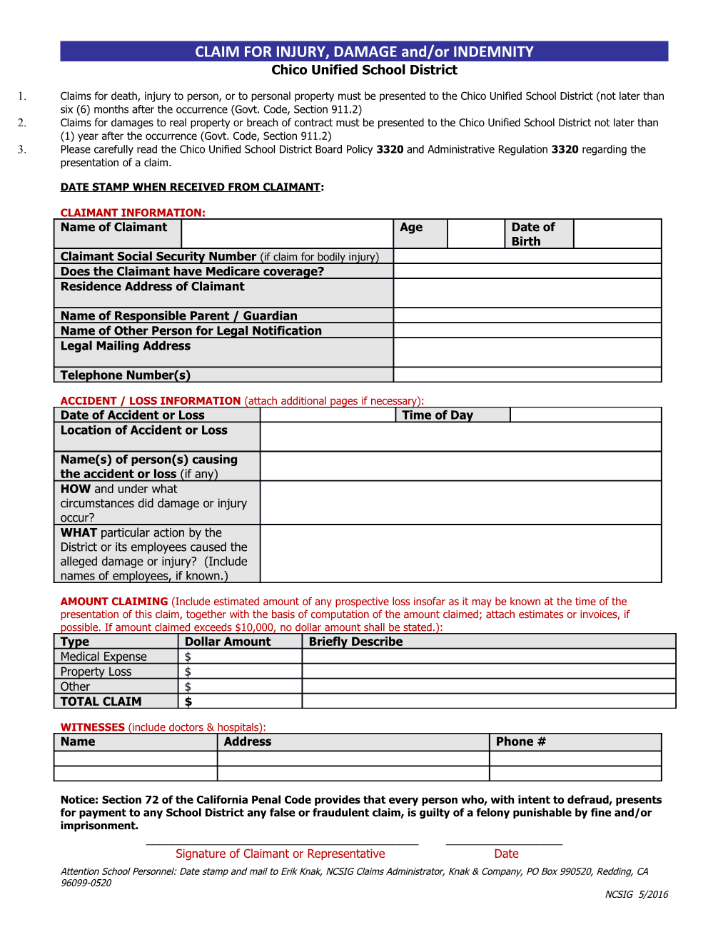 Tulare County Schools Self-Insurance Authority