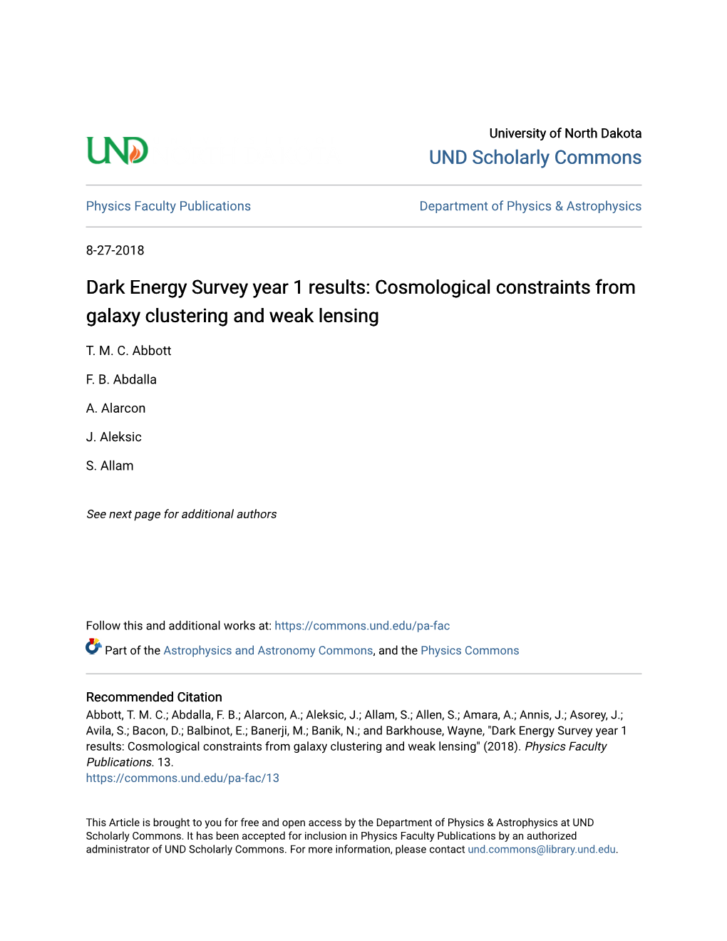 Dark Energy Survey Year 1 Results: Cosmological Constraints from Galaxy Clustering and Weak Lensing