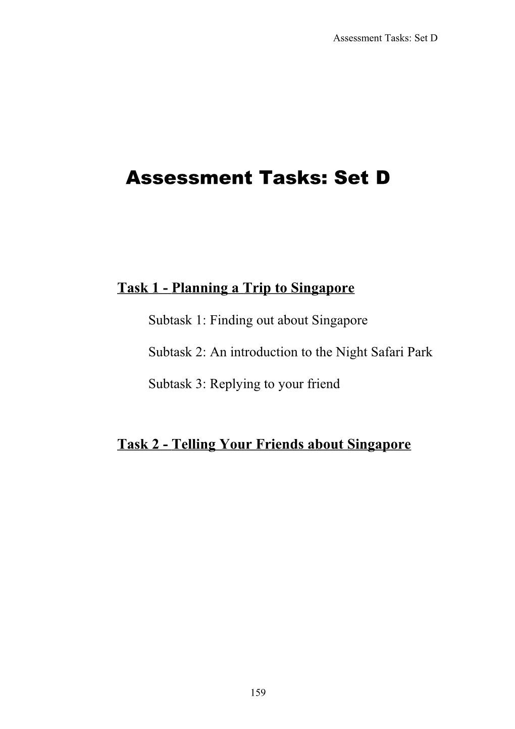 Task-Based Assessment for Learning