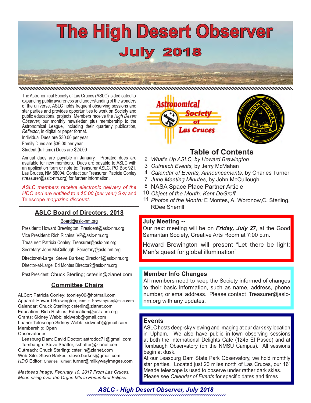 The High Desert Observer July 2018