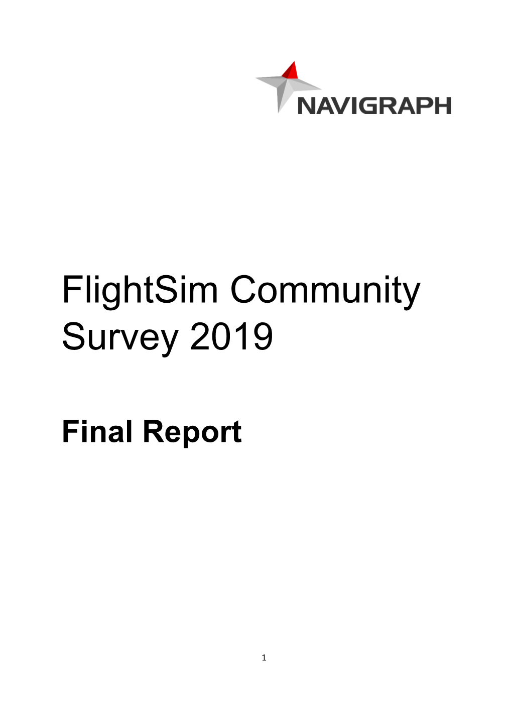 Flightsim Community Survey 2019