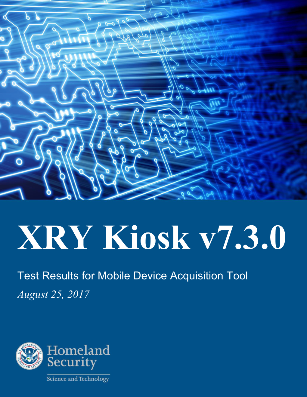 XRY Kiosk V7.3.0