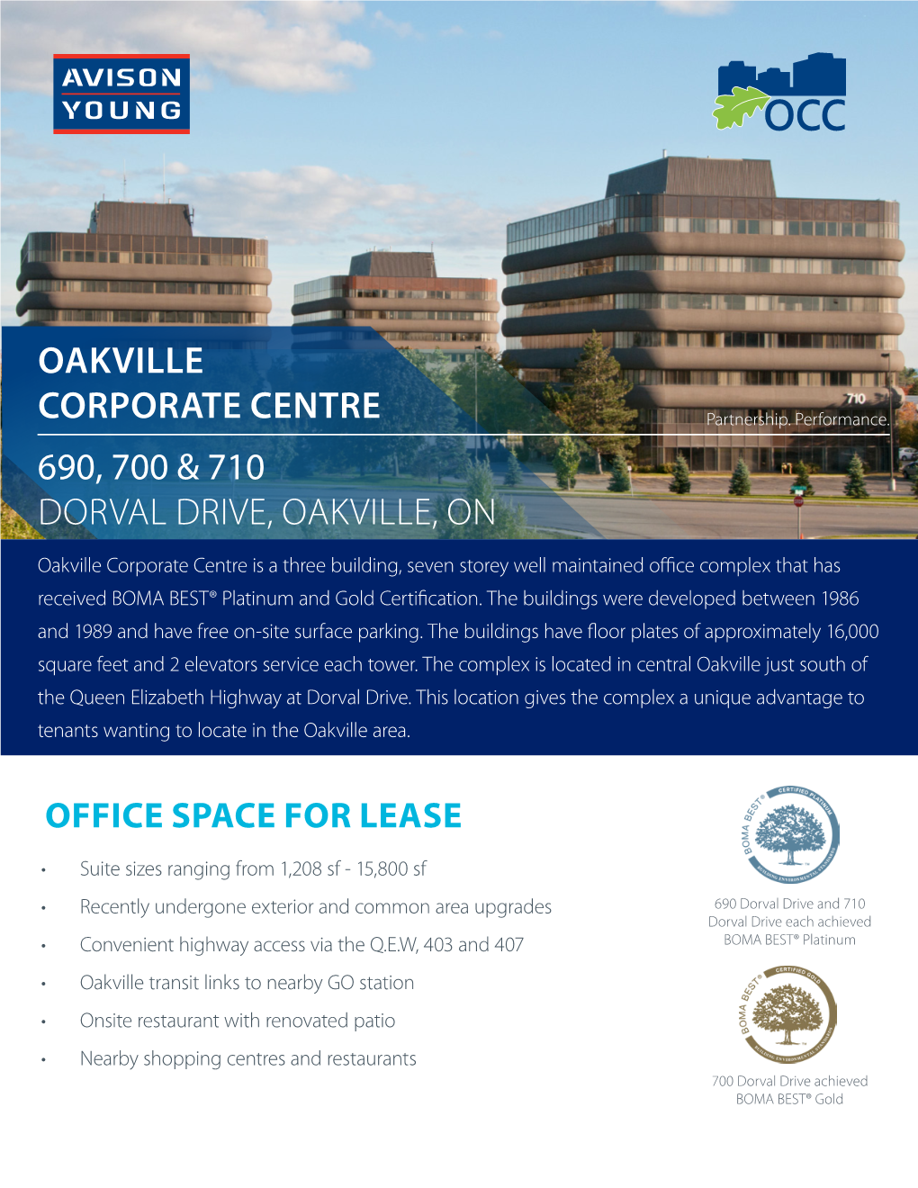 Oakville Corporate Centre 690, 700 & 710 Dorval Drive
