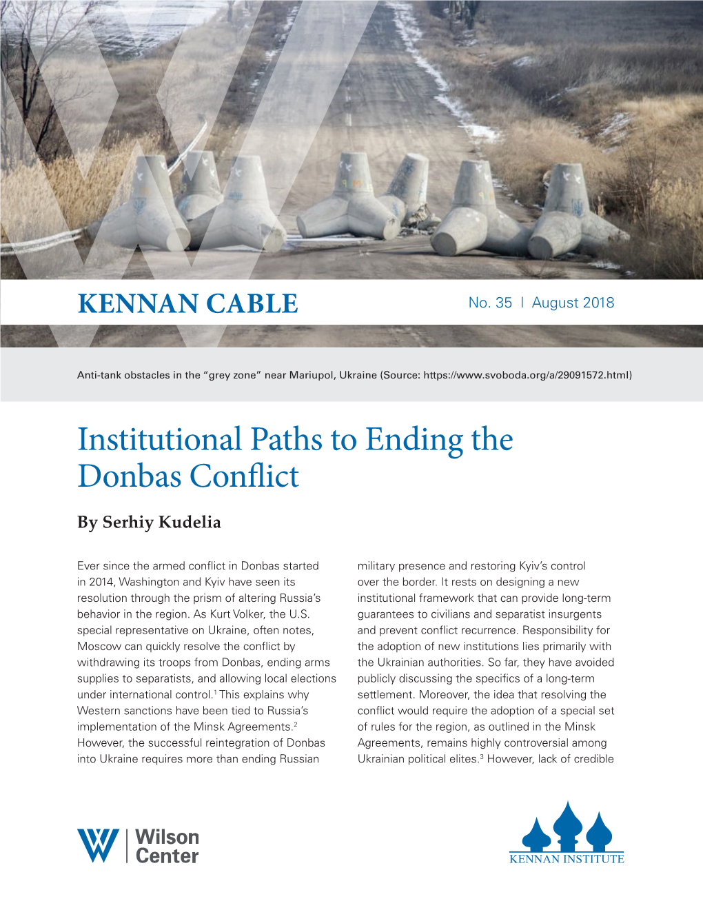 Institutional Paths to Ending the Donbas Conflict by Serhiy Kudelia