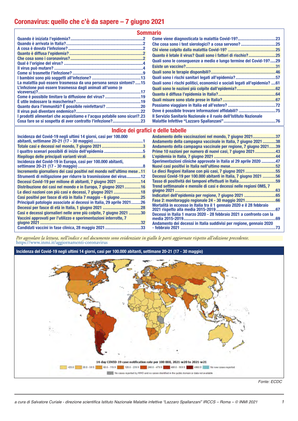 Coronavirus: Quello Che C'è Da Sapere – 7 Giugno 2021