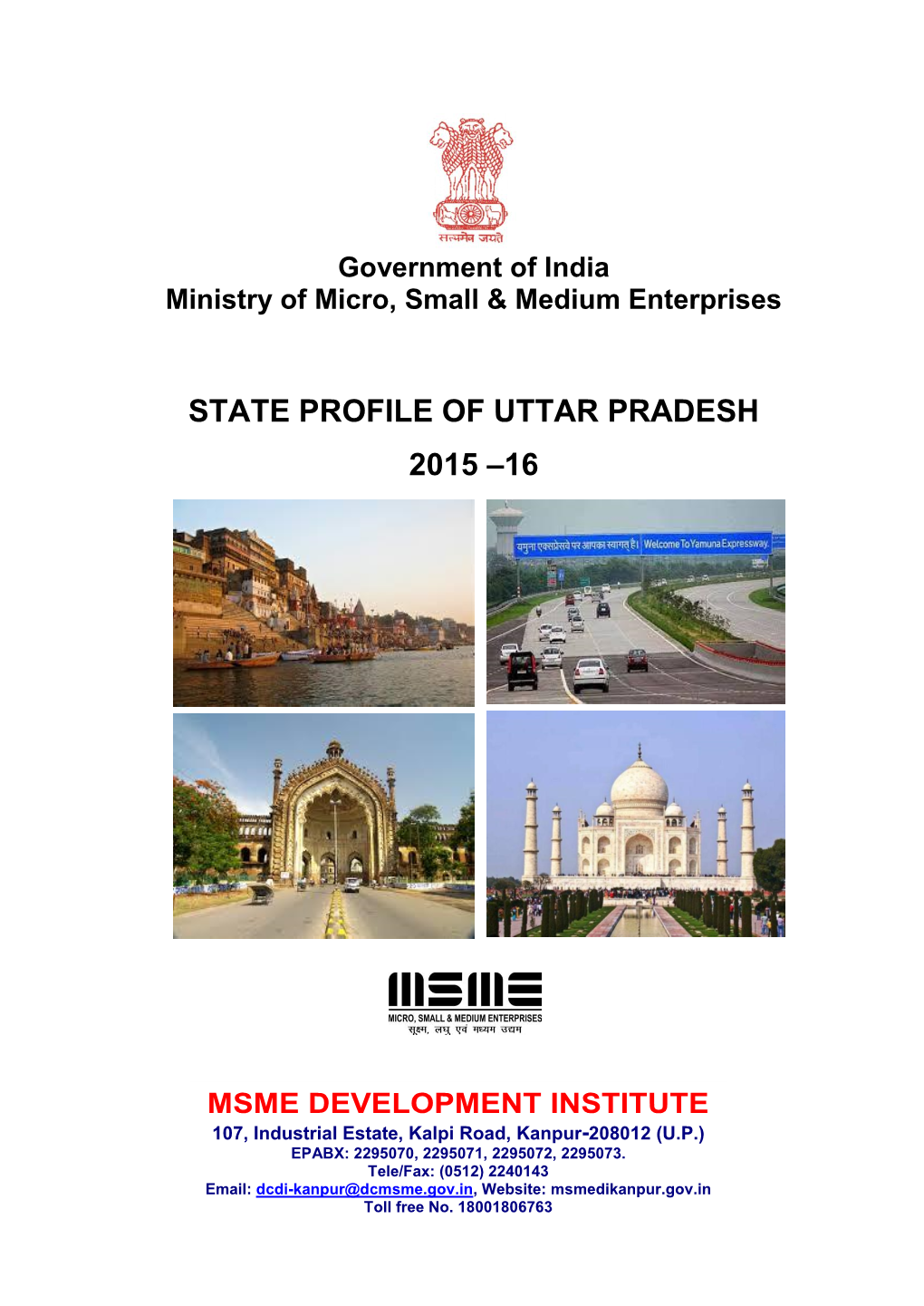 State Profile of Uttar Pradesh 2015 –16