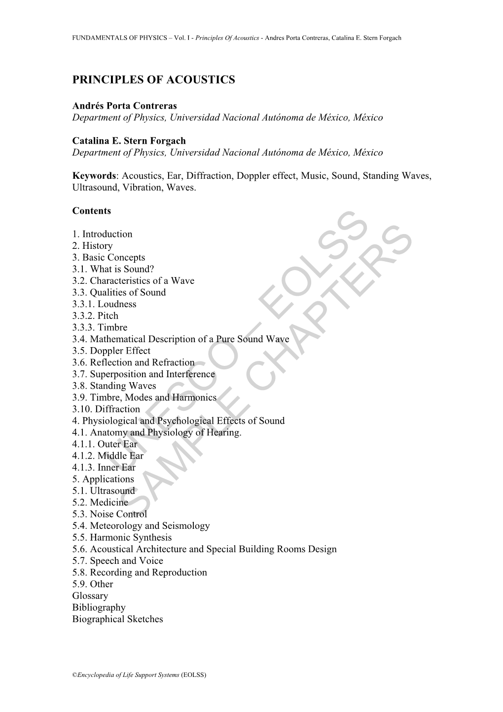 Principles of Acoustics - Andres Porta Contreras, Catalina E