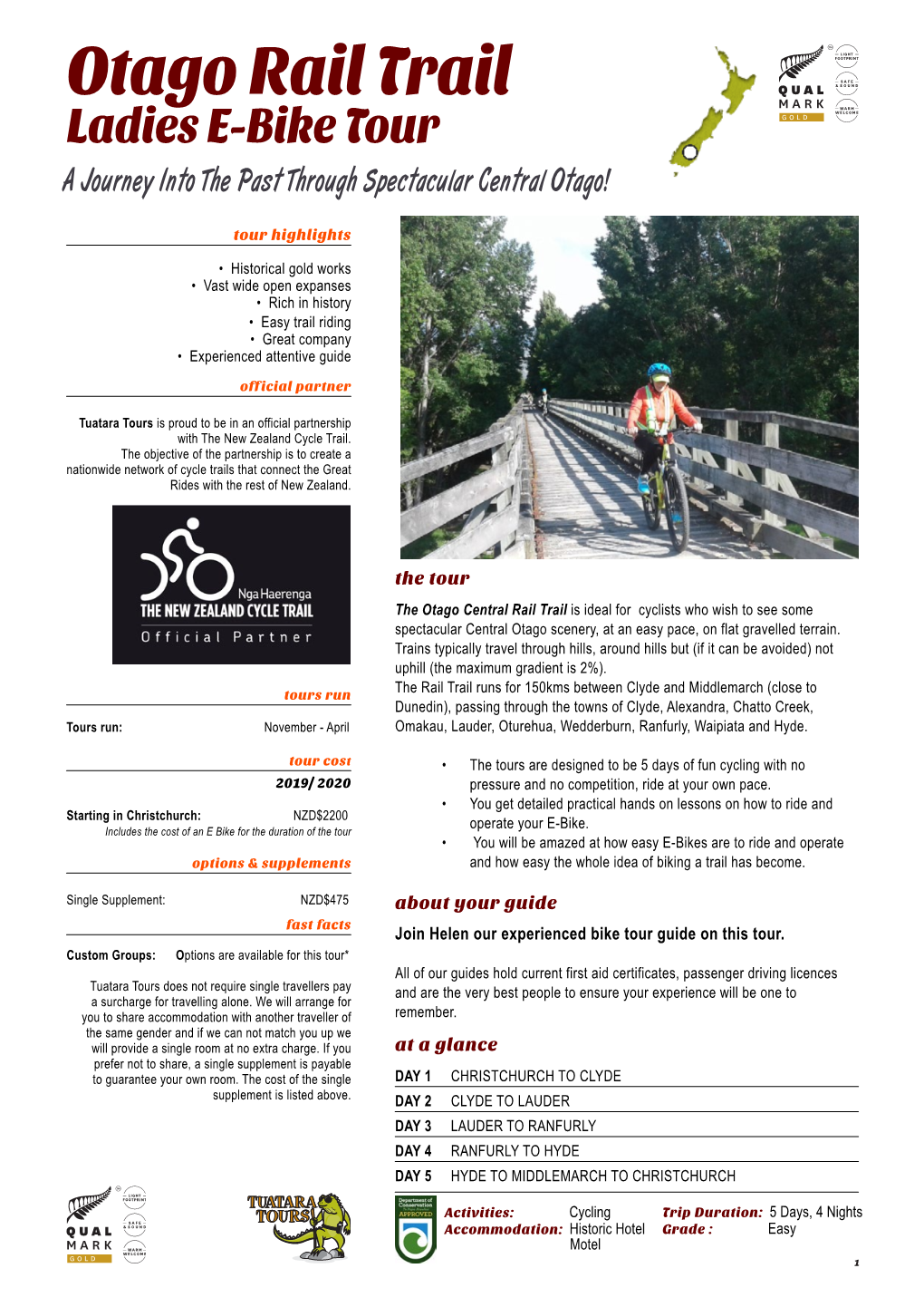 Otago Rail Trail Ladies E-Bike Tour a Journey Into the Past Through Spectacular Central Otago!