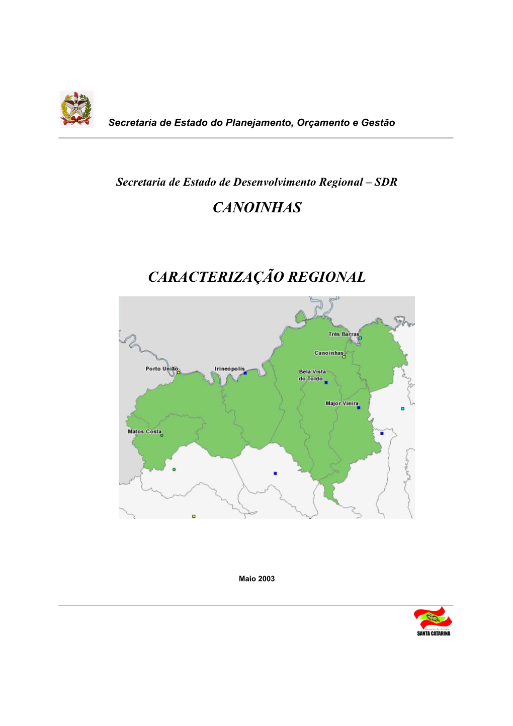 Canoinhas Caracterização Regional