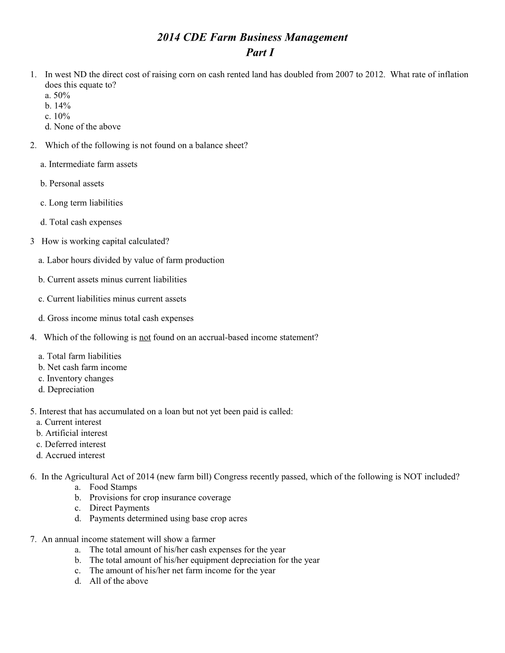 2. Which of the Following Is Not Found on a Balance Sheet?