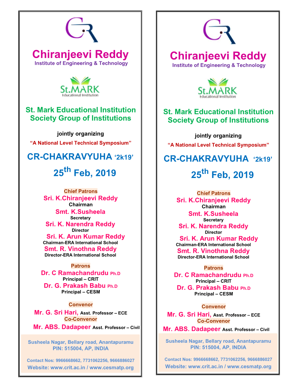 Chiranjeevi Reddy Chiranjeevi Reddy Institute of Engineering & Technology Institute of Engineering & Technology