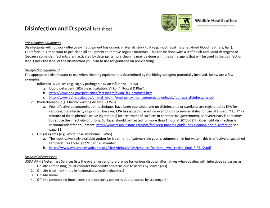Disinfection and Disposal WHO 2015.Docx.Docx